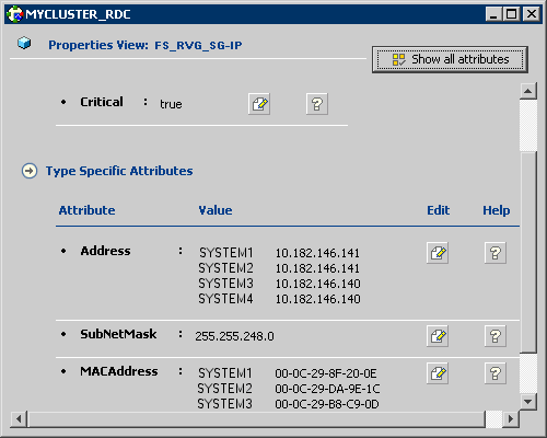 View Attributes for IP